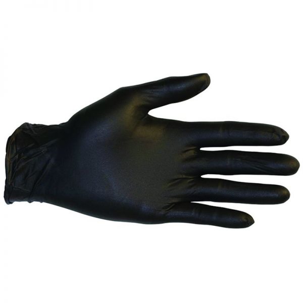 Carton de 1000 Gants jetable nitrile non poudre noir T.M