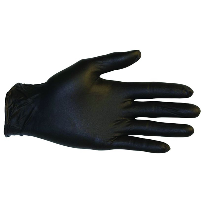 Gants à usage court nitrile noirs