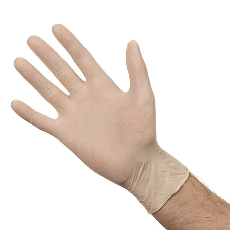 Gants jetables latex non poudrés blancs taille M boîte de 100