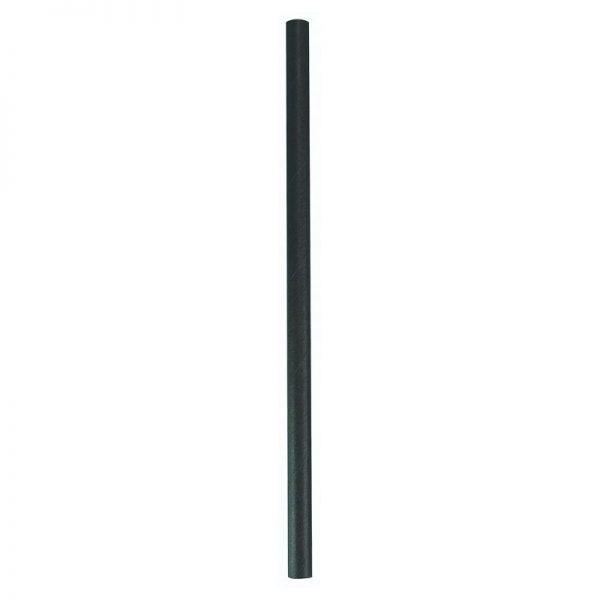 Pailles droites papier 14cm Dia. 6mm noires paquet de 250