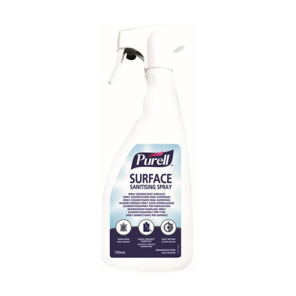 Spray nettoyant desinfectant pour surfaces sans rin?age Purell 750ml