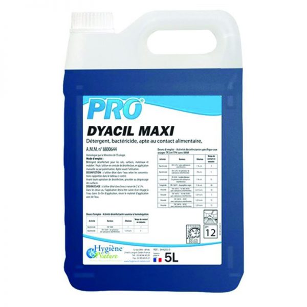 Degraissant desinfectant alimentaire Dyacil Maxi 5l