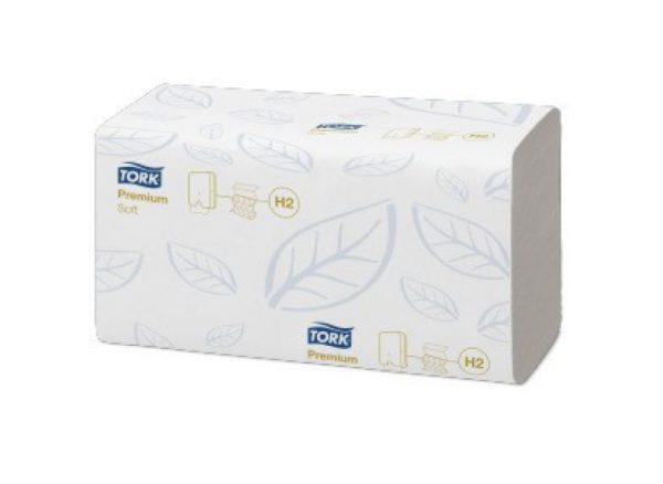 Carton de 3150 Essuie mains enchevetre 2 plis 25x21cm pliage en Z H2