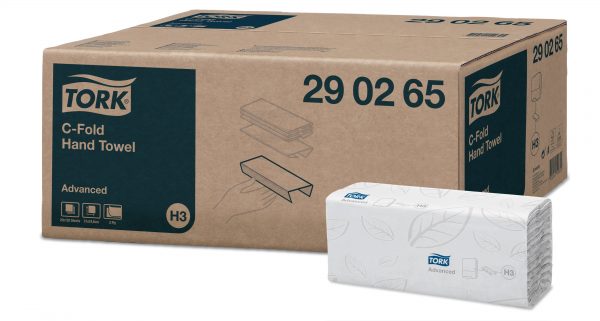Carton de 2560 Essuie mains enchevetre 2 plis 25x31cm pliage en V H3