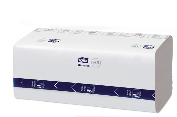 Carton de 4920 Essuie mains echevetre continu 1 pli 20,1x22,5cm Peakserve H5