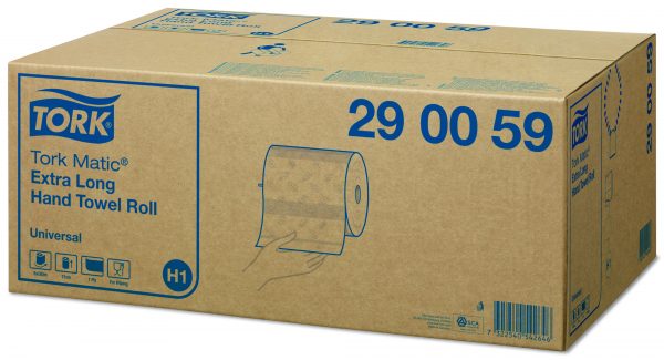 Carton de 6 Rouleaux d essuie mains 1 pli blanc 21cmx280m H1