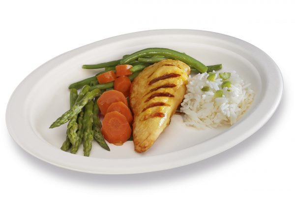 Assiettes bagasse blanches 15cm paquet de 50