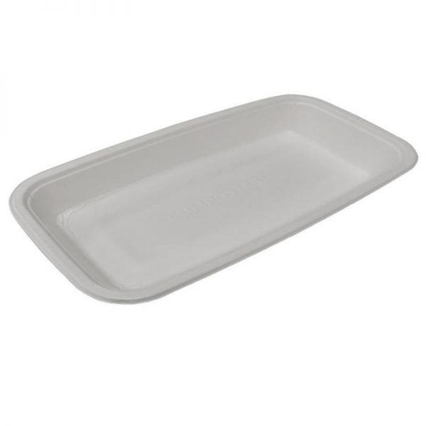 Carton de 270 Barquettes scellables bagasse 100% compostable GN 1/3 hauteur 48mm