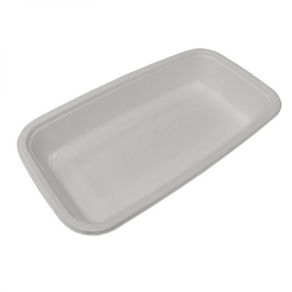 Carton de 400 Barquettes scellables bagasse 100% compostable GN 1/4 hauteur 45mm