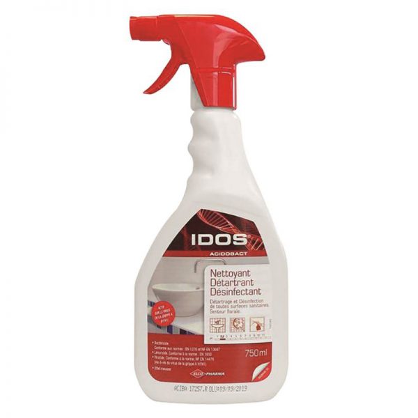 Nettoyant detartrant desinfectant Idos Acidobact 750ml