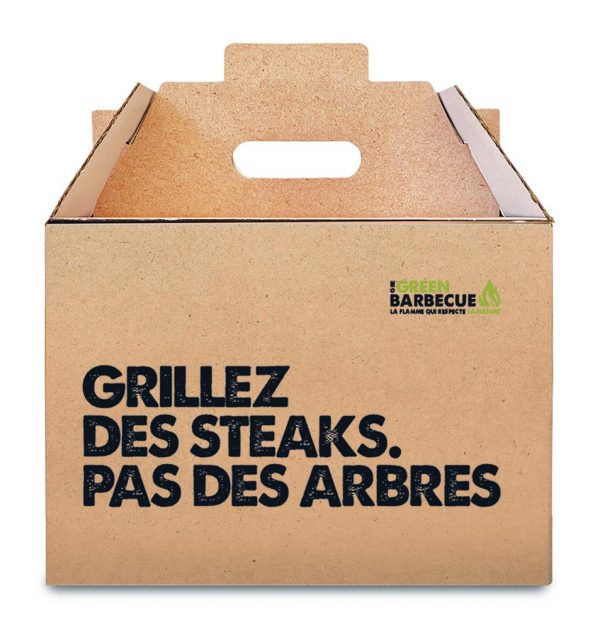 Carton de 4kg de Briquettes de charbon de coques de noisettes GreenBBQ