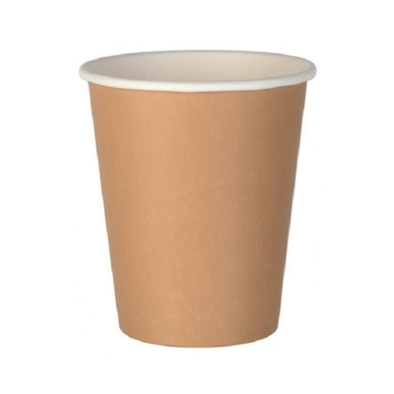 Gobelet à café en carton 70,3mm 180ml brun, pour distributeur - 100