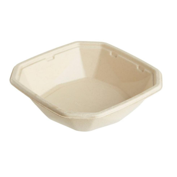 Carton de 300 Boite Duni BioPak bagasse marron Octabagasse 650ml