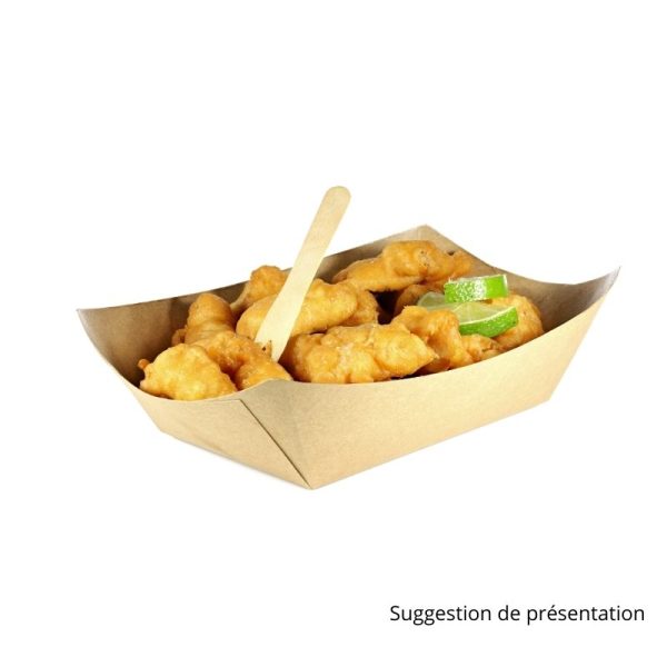 Carton de 500 Barquette carton kraft 390ml