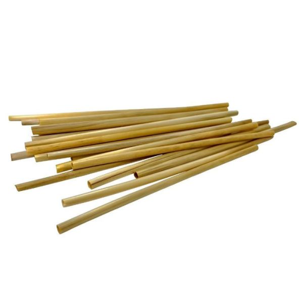 Pailles biodegradables en seigle 17/20cm diametre 4/6mm La Seiglette paquet de 100