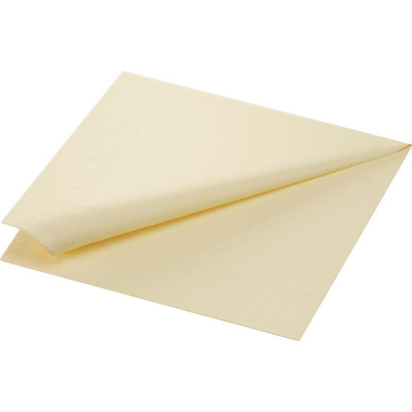 Serviette ouate 2 plis 40x40cm creme - 1 carton de 1250 - Duni