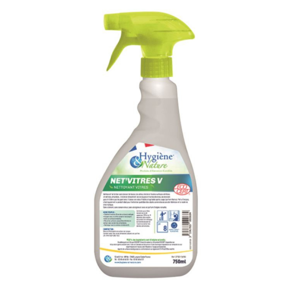 Nettoyant vitres Net Vitres V - 1 flacon de 750ml - Hygiene et Nature