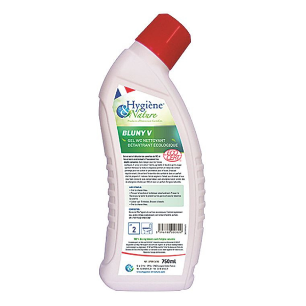 Gel WC detartrant Bluny V - 1 flacon de 750ml - Hygiene et Nature