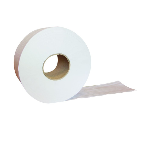 Rouleau papier toilette 2 plis blanc mini Jumbo - 1 carton de 12