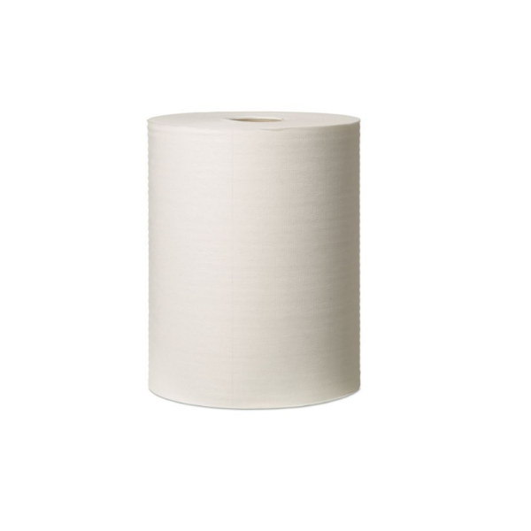 Torchon de cuisine non tisse blanc 38x32cm 280 formats W1 - 1 rouleau de 106,4m - Tork