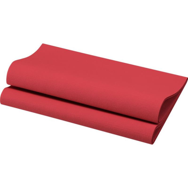 Serviette en non tisse Dunisoft 40x40cm bordeaux - 1 carton de 720 - Duni