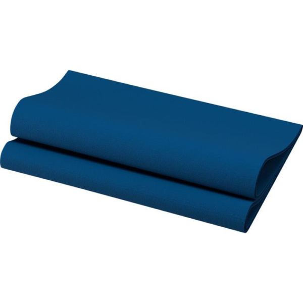 Serviette non tisse Dunisoft 40x40cm bleu fonce - 1 carton de 720 - Duni