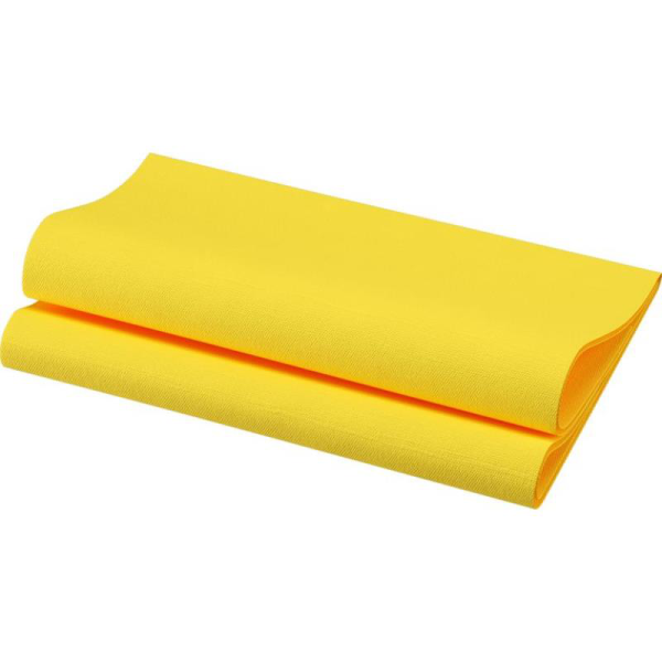 Serviette non tisse Dunisoft 40x40cm jaune - 1 carton de 720 - Duni