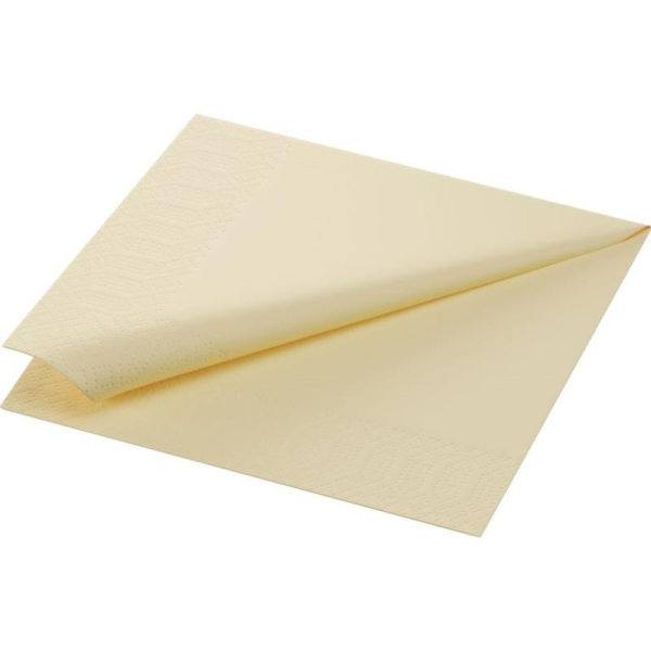 Serviette ouate 2 plis 33x33cm creme - 1 carton de 2000 - Duni