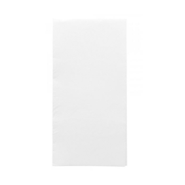 Serviette ouate double point 40x40cm pliage en 8 blanche Ecolabel et FSC - 1 carton de 1200