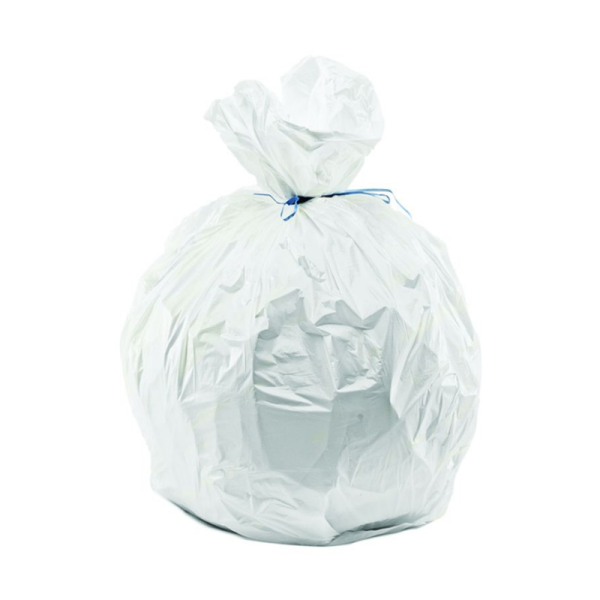 Sac poubelle PEHD blanc 10L - 1 rouleau de 50