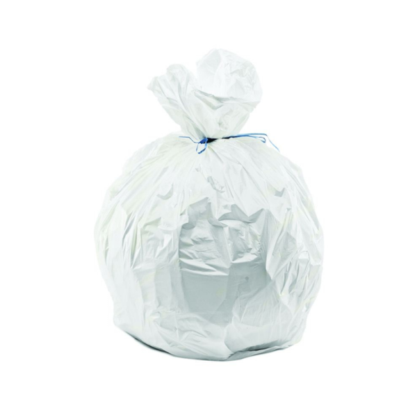 Sac poubelle PEHD blanc 5L - 1 rouleau de 50