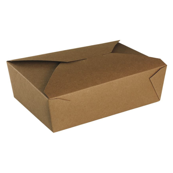 Boite repas carton kraft brun 2000ml - carton de 200