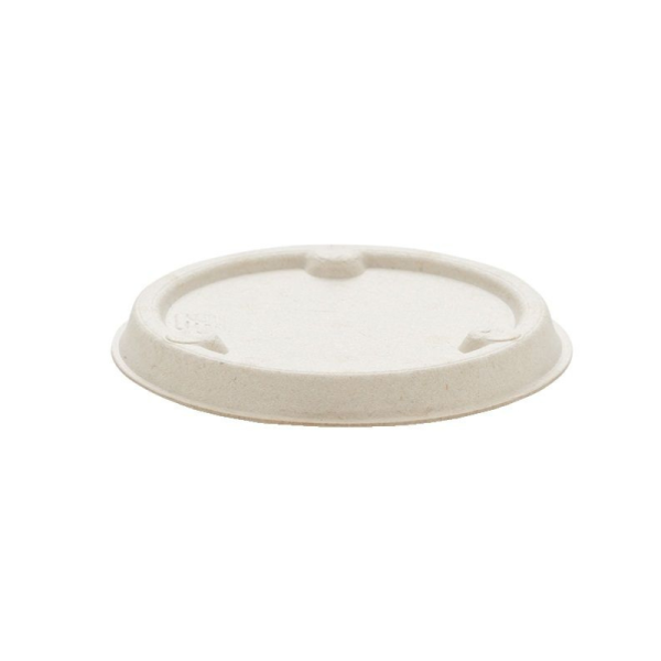 Couvercle compostable en bagasse pour pot a sauce en bagasse 5cl PP00497 - carton de 2000