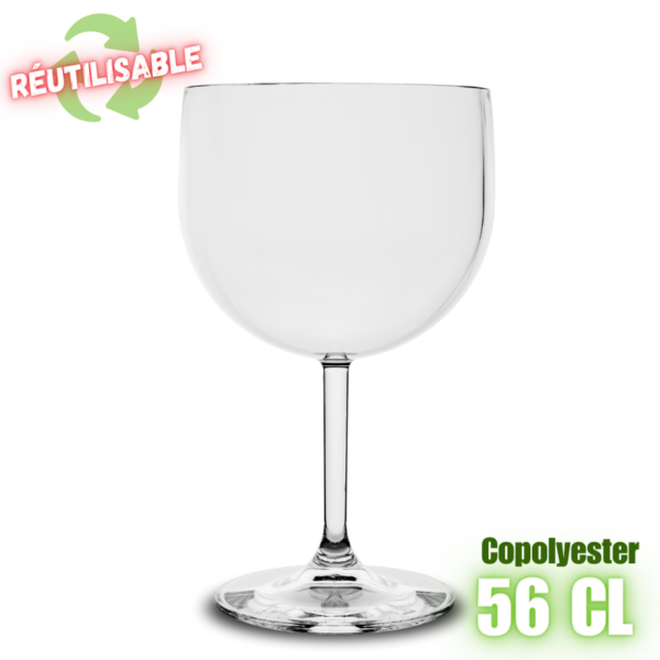 MPD215015 Verre à gin réutilisable 56cl en copolyester plastorex