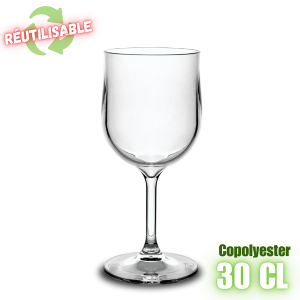 MPD215415 Verre à eau réutilisable 30cl en copolyester plastorex