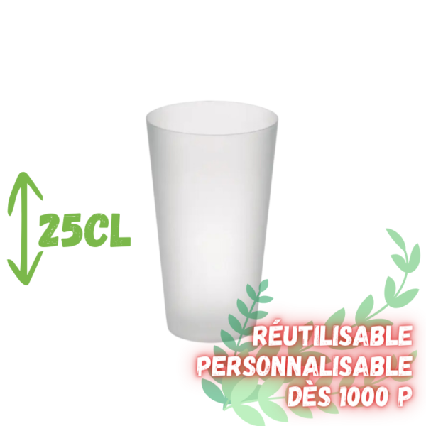 éco cup réutilisable 25cl