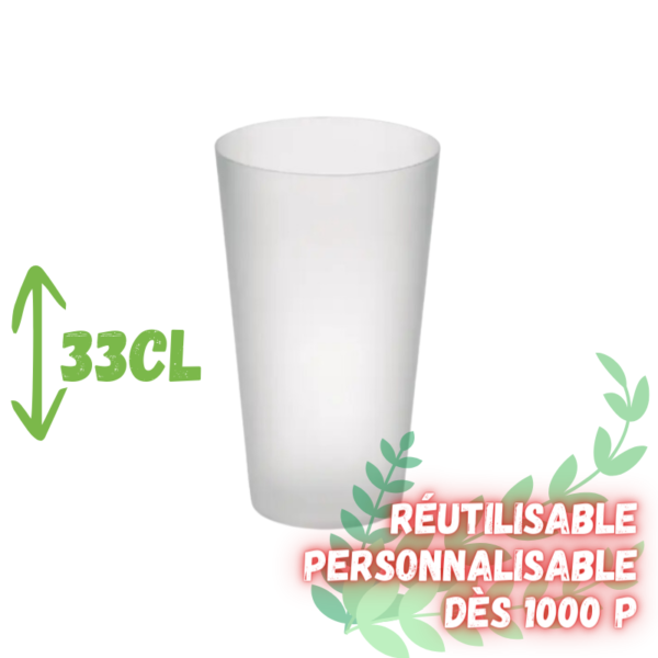éco cup réutilisable 33cl