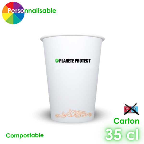 Gobelet personnalisable compostable 35cl 1