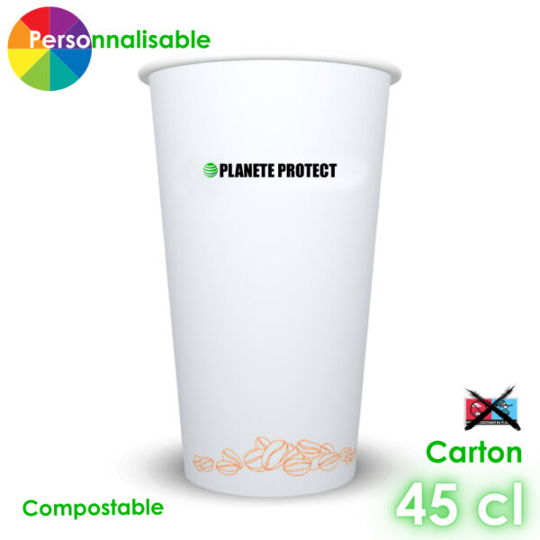 Gobelet personnalisable compostable 45cl 1